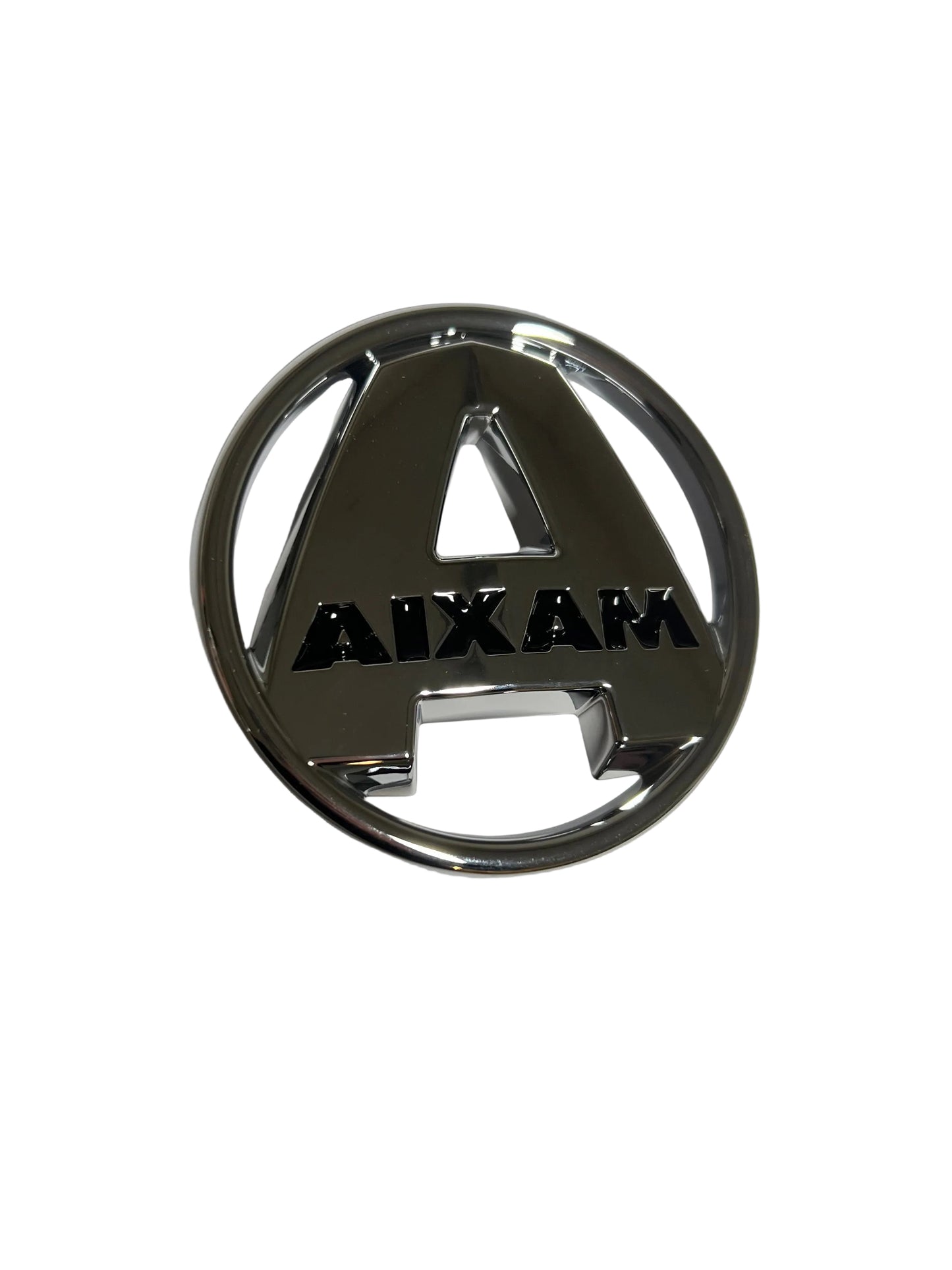 Aixam Konepellin logo, cromi
